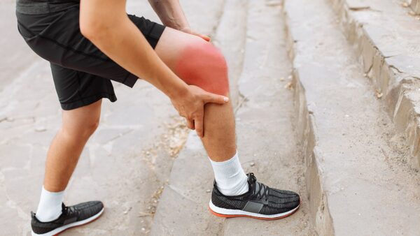 A swollen knee could be from many different causes.